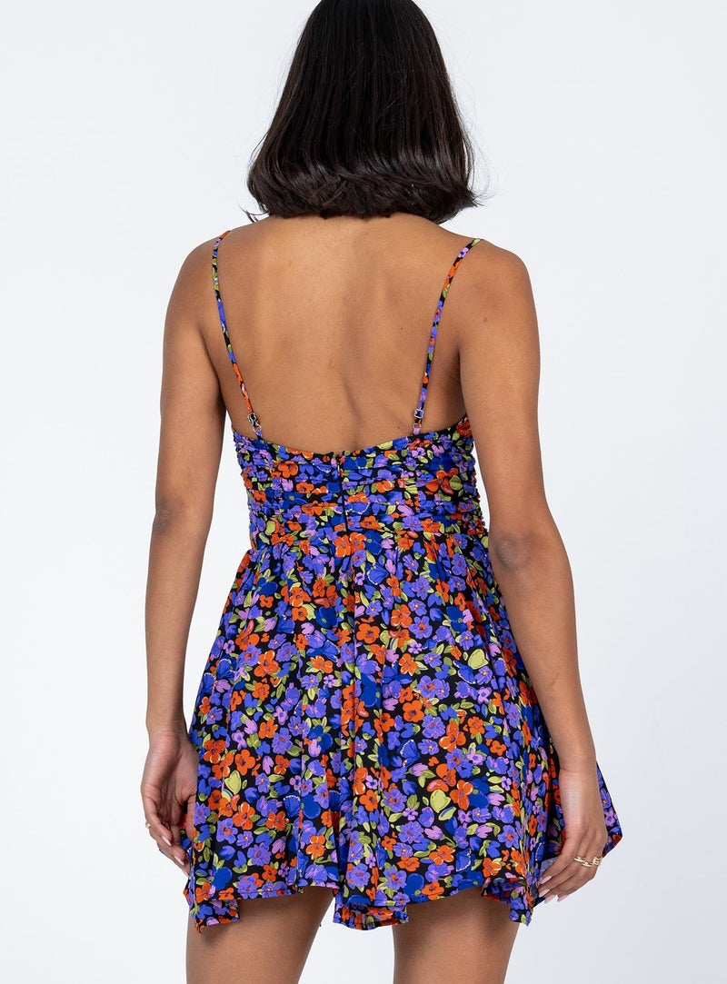 Barrett Mini Dress Dark Floral