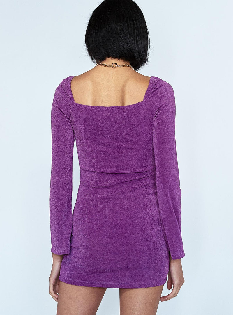 Starlight Mini Dress Purple
