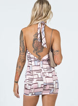 Sara Mini Dress Pink Multi