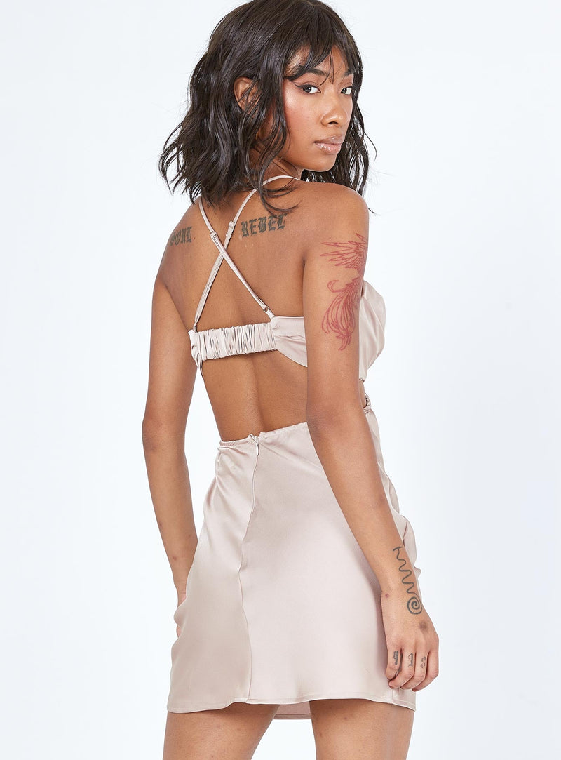 Jemma Mini Dress Champagne