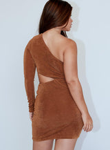 Keaton Mini Dress Brown