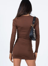 Juliana Mini Dress Brown