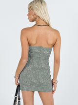 Anja Mini Dress Sage Green