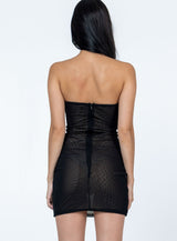 Azriel Strapless Mini Dress Black