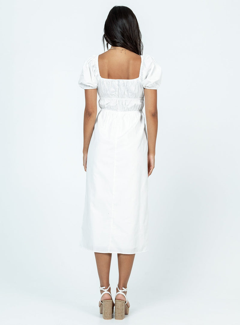 Avianna Midi Dress White