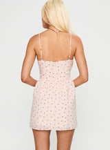 Angeletta Mini Dress Pink Floral