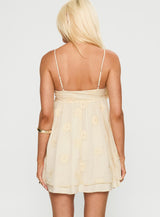 Sparks Fly Mini Dress Cream