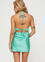 Maris Mini Dress Aqua