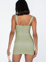 Be Mine Mini Dress Green