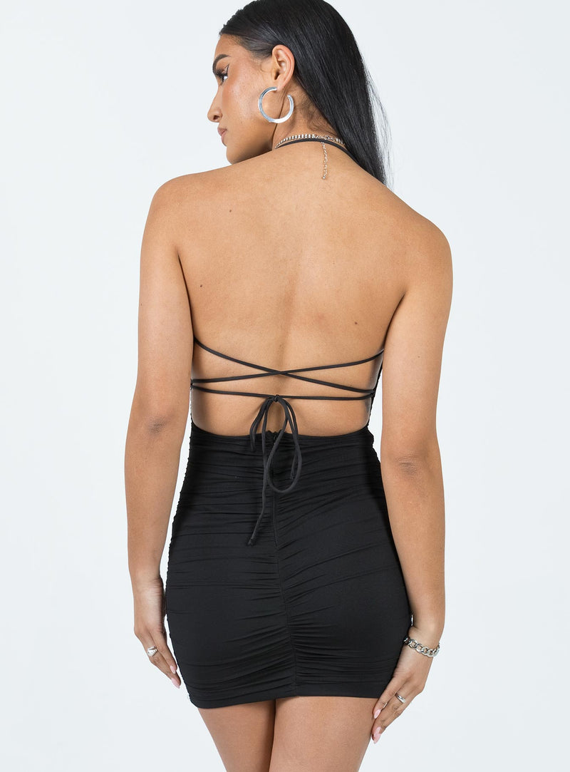 Undiscovered Mini Dress Black