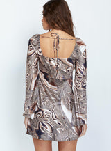 Corban Mini Dress Brown