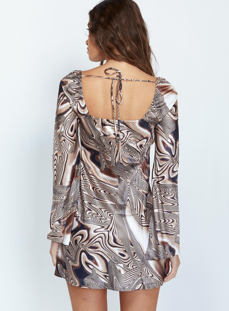 Corban Mini Dress Brown
