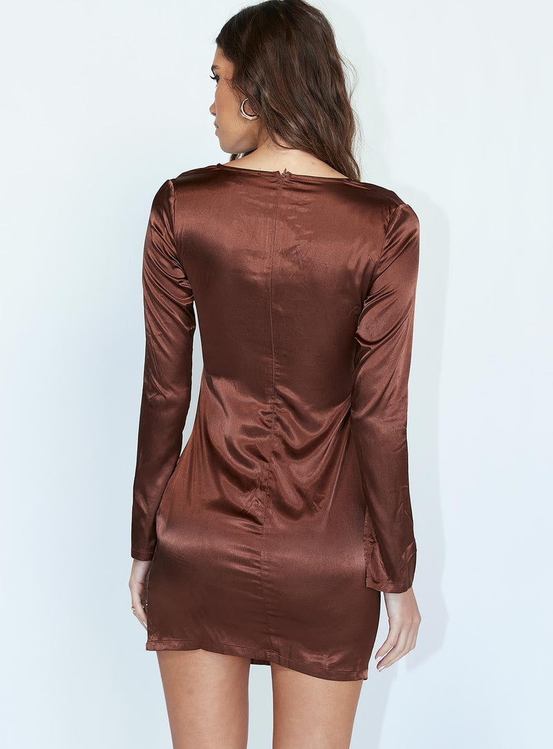 Henry Mini Dress Brown
