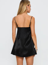 Apple Cider Mini Dress Black