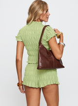 Most Wanted Shirred Set Green