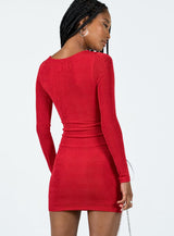 Saffron Mini Dress Red