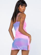 Jalah Mini Dress Pink / Blue