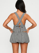 More My Jam Bubble Hem Set Black / White