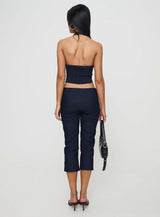 Nasya Halter Top Indigo