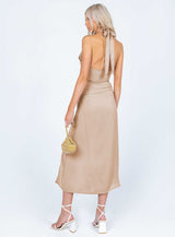 Lovie Midi Dress Beige