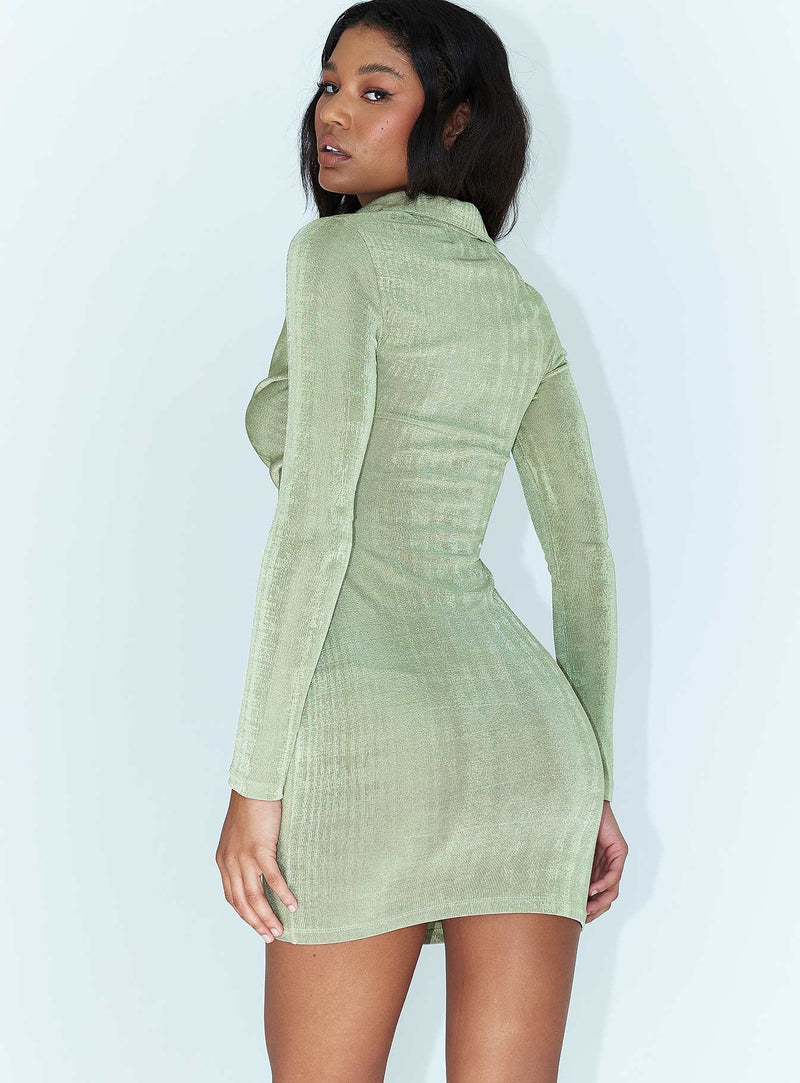 Power Of Love Mini Dress Green