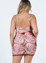 Bonita Mini Dress Pink Multi