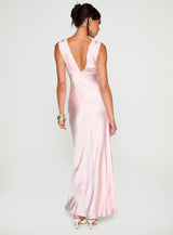 Liliya Lace Maxi Dress Pink