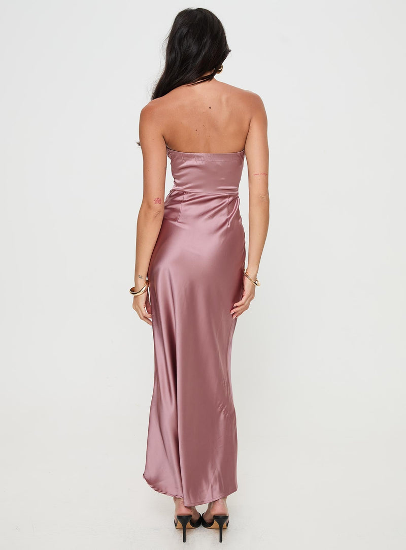 Yannick Strapless Maxi Dress Mocha