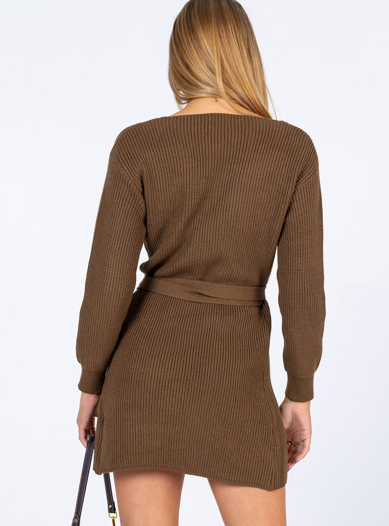 Phenix Mini Dress Brown