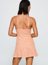 Feel The Vibrations Sequin Mini Dress Orange