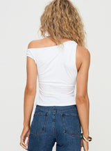 Edwardi Hibiscus Top White