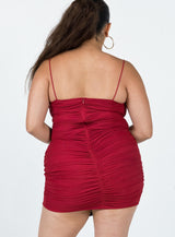Tara Mini Dress Red Curve