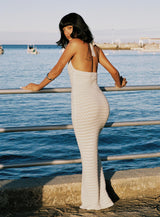 Lolanie Halter Maxi Dress White
