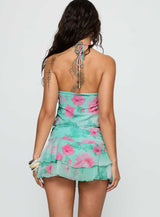 Naturally Layered Mini Skort Blue Multi