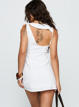 Kaeli Keyhole Mini Dress White