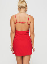 Wurli Mini Dress Red