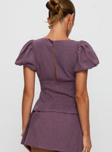Wilhelmina Blouse Top Mauve