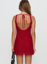 Lukea Sleeveless Mini Dress Red