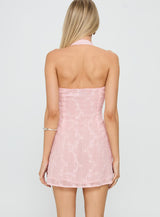Aspyn Halter Mini Dress Pink