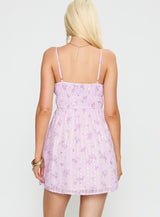 Wysteria Mini Dress Purple / Multi