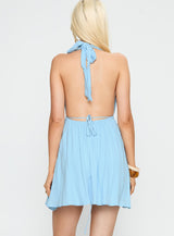 Saddler Mini Dress Blue