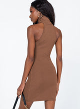 River Mini Dress Brown