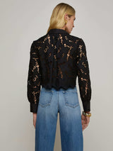 Seychelle Cropped Lace Blouse