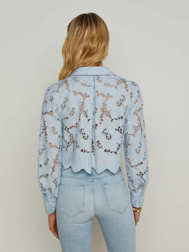 Seychelle Cropped Lace Blouse