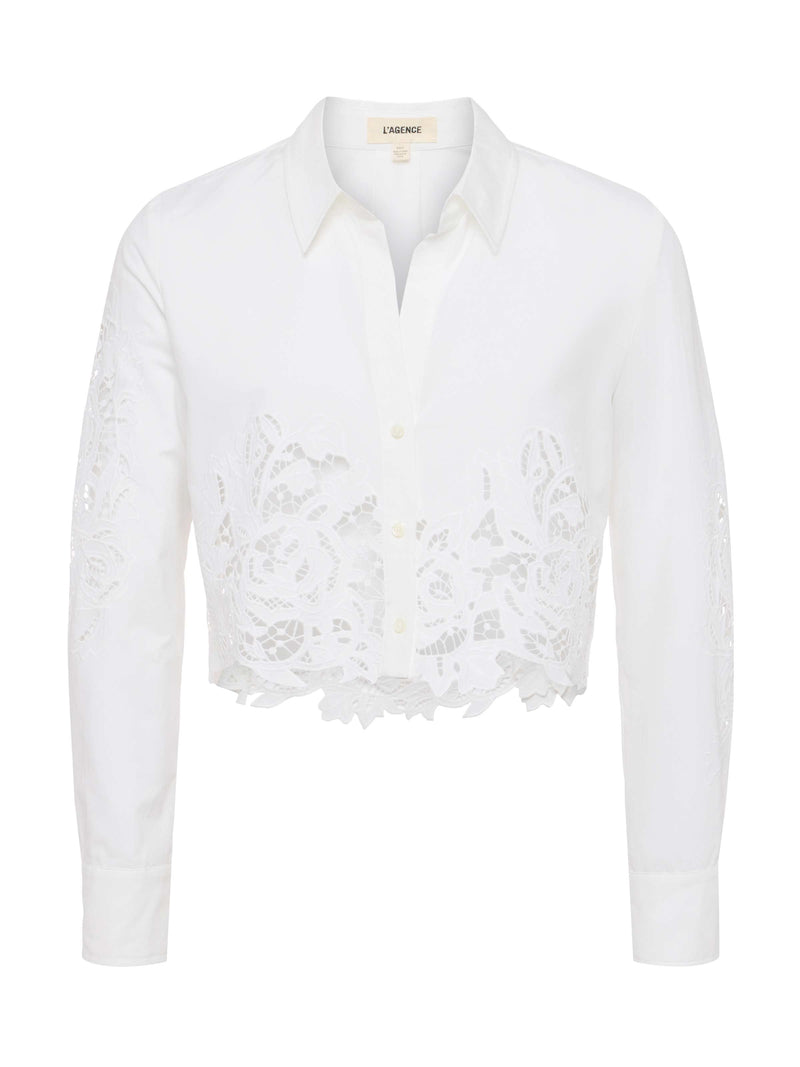 Seychelle Cropped Lace Blouse