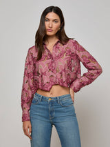Akemi Cropped Lace Blouse