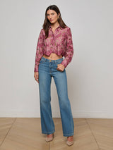 Akemi Cropped Lace Blouse