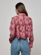 Akemi Cropped Lace Blouse