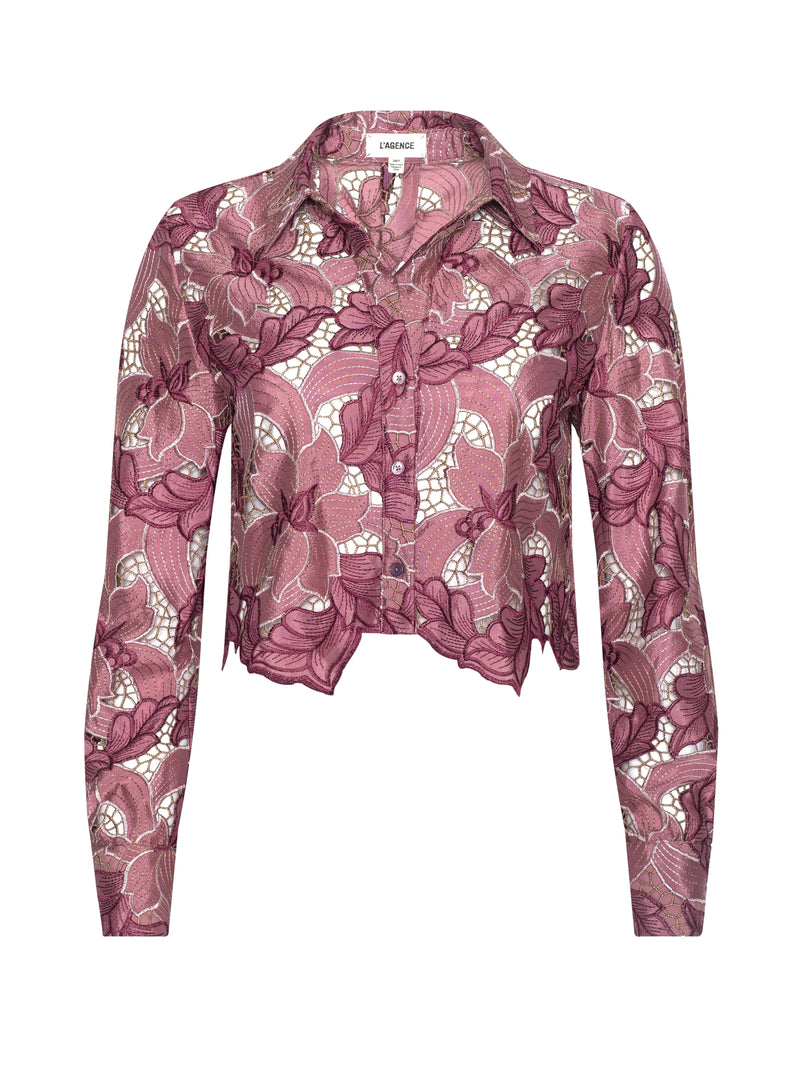 Akemi Cropped Lace Blouse