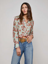 Akemi Cropped Lace Blouse